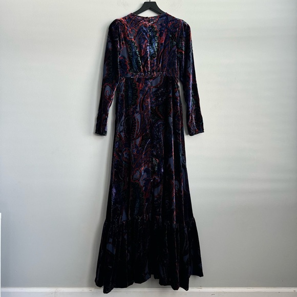 Anthropologie Burnout Velvet Maxi Dress - Picture 10 of 15